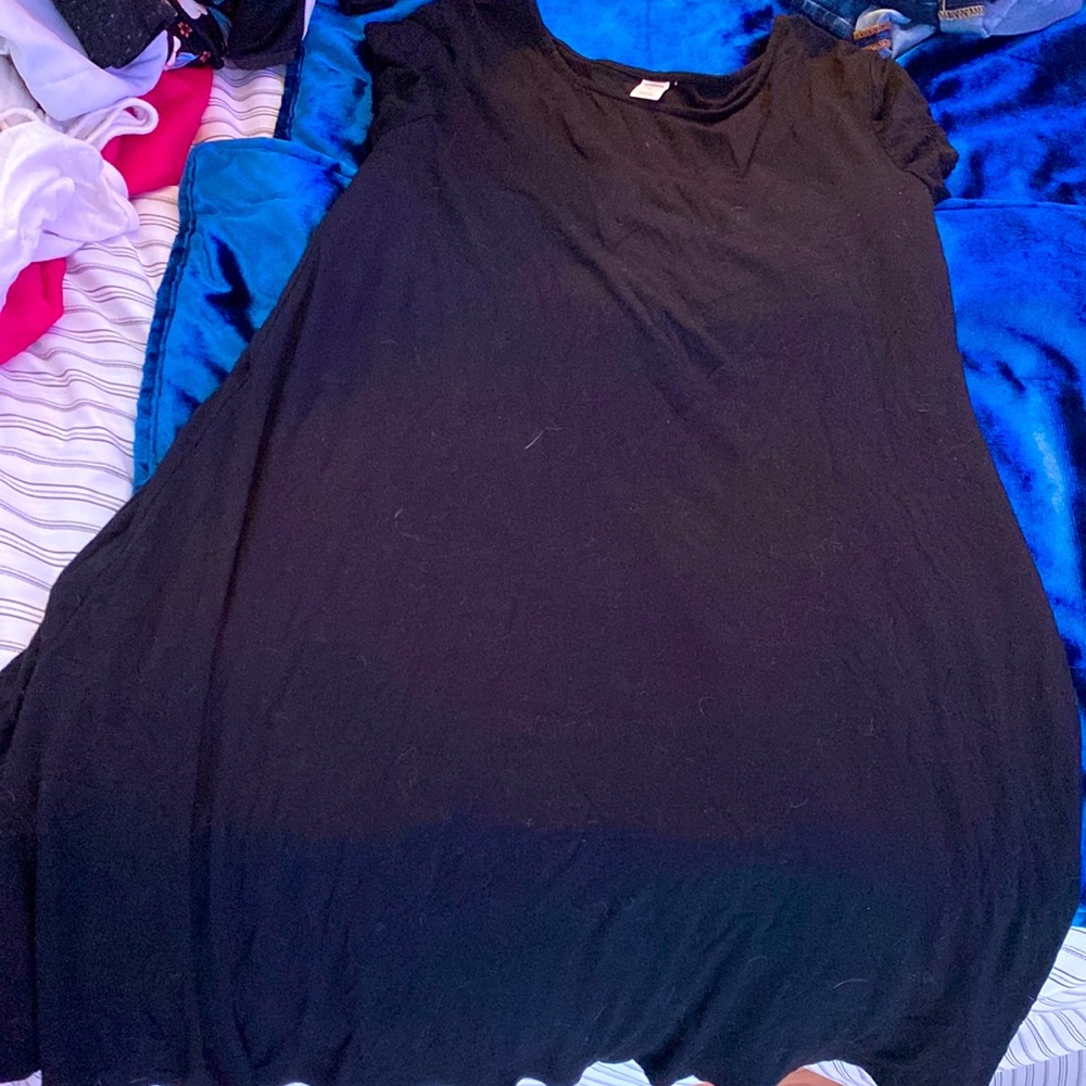black soft dress